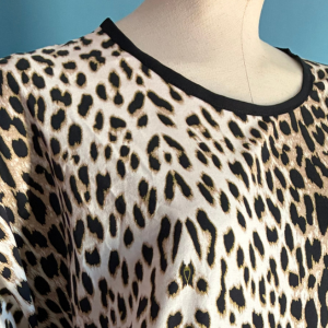 robe panthère long tissus extensible